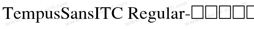 TempusSansITC Regular字体转换